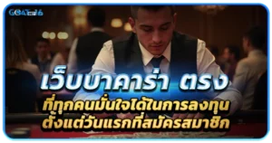 เว็บบาคาร่าเปิดบริการตรง ลงทุนได้อย่างมั่นใจ มีความน่าเชื่อถือแบบเต็มที่ 1 เว็บบาคาร่าตรงที่ทุกคนมั่นใจได้ในการลงทุนตั้งแต่สมัครสมาชิก